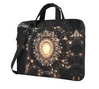 WZYWHJ Quantum Mandala Pattern Ultra-thin portable single-shoulder laptop bag 13 inch computer accessories soft shockproof for laptops