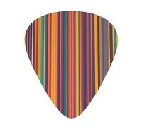 Wzywhj Rainbow Color Stripe Pattern Guitar Pick Easy Grip Uke Picks For Your Bass, Ukulele, Acoustic And Electric Guitarï¼Œ12 Piece