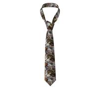 WZYWHJ Real graffiti cat Pattern Silk men's formal suit tie, suitable for daily use and business gatherings Necktie