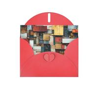 WZYWHJ Red Holiday Greeting Card for Christmas, Birthday, Anniversary & more Memory Fragments Picture