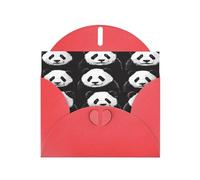 WZYWHJ Red Holiday Greeting Card for Christmas, Birthday, Anniversary & more Panda Pareto Chart Picture