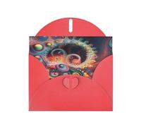 WZYWHJ Red Holiday Greeting Card for Christmas, Birthday, Anniversary & more Strange Objects Picture