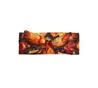 WZYWHJ Red Phoenix Picture baby bow headbands and elastic soft hair accessories for newborns and girls