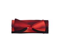 WZYWHJ Red Sunset At Dusk Pattern baby bow headbands and elastic soft hair accessories for newborns and girls