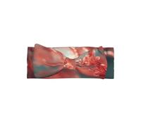 WZYWHJ Red Willow Flower Printing baby bow headbands and elastic soft hair accessories for newborns and girls