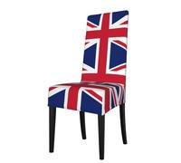 WZYWHJ Removable dining chair cover British flag Printing comfortable and soft stretchable for kitchen living room and dinner party