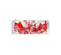 WZYWHJ Retro Canada Flag Printed baby bow headbands and elastic soft hair accessories for newborns and girls