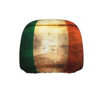 WZYWHJ Retro Irish Flag Printed Seat Head Pillowcase Car Truck General Motors Parts Protective Cover one Pack