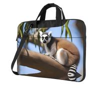 WZYWHJ Ringtailed Lemur Pattern Ultra-thin portable single-shoulder laptop bag 15.6 inch computer accessories soft shockproof for laptops