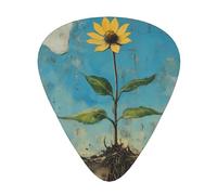 Wzywhj Roadside Wildflowers Picture Guitar Pick Easy Grip Uke Picks Comfortable Feel, Ukulele, Acoustic And Electric Guitarï¼ŒGuitar Plectrums 12'S