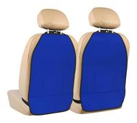 WZYWHJ Royal Blue Printed Car seat Anti Kick Storage pad 2 Pieces, Multi-Functional Storage Bag seat Protector After Installation