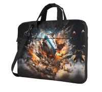 WZYWHJ Rugby on Fire Picture Ultra-thin portable single-shoulder laptop bag 15.6 inch computer accessories soft shockproof for laptops