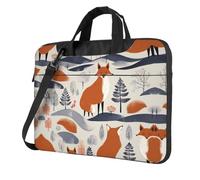 WZYWHJ Scandinavian fox Pattern Ultra-thin portable single-shoulder laptop bag 13 inch computer accessories soft shockproof for laptops