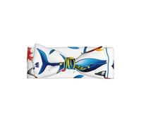 WZYWHJ sea water animals Pattern baby bow headbands and elastic soft hair accessories for newborns and girls