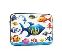 WZYWHJ sea Water Animals Printing Shockproof Portable Laptop Sleeve Case 10 inch for Men and Women Business Travel, School, Office Daily Use