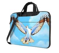 WZYWHJ Seagulls in flight Prints Laptop Bag - with Soft Interior, Multiple Pockets - Ideal for Men, Travel and Business, Black, 14 inch