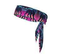 WZYWHJ Serial Leopard Pattern Headbands,Sports Head Tie,Headband for Men and Women,Hair Band for Running Workout Football