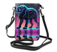 WZYWHJ Serial leopard Prints Women's leather phone bag crossbody package with adjustable shoulder strap