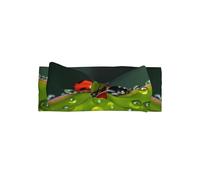 WZYWHJ seven-starred ladybird Printed baby bow headbands and elastic soft hair accessories for newborns and girls