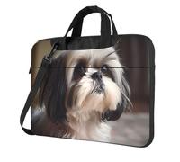 WZYWHJ Shih Tzu Dog Prints Ultra-thin portable single-shoulder laptop bag 13 inch computer accessories soft shockproof for laptops