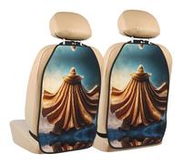 WZYWHJ Shining Cape Printed Car seat Anti Kick Storage pad 2 Pieces, Multi-Functional Storage Bag seat Protector After Installation