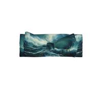 WZYWHJ Ship in the waves Printed baby bow headbands and elastic soft hair accessories for newborns and girls