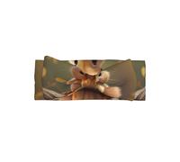 WZYWHJ Shy little squirrel Printed baby bow headbands and elastic soft hair accessories for newborns and girls