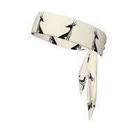 WZYWHJ Simple Deer Pattern Headbands,Sports Head Tie,Headband for Men and Women,Hair Band for Running Workout Football