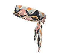 WZYWHJ Simple Valley Pattern Headbands,Sports Head Tie,Headband for Men and Women,Hair Band for Running Workout Football