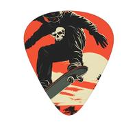 Wzywhj Skateboarding First Pattern Guitar Pick Easy Grip Uke Picks For Your Bass, Ukulele, Acoustic And Electric Guitar，12 Piece