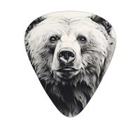 Wzywhj Sketch Bear Printed Guitar Picks 12 Piece, Easy Grip Uke Picks Hold In One'S Hands, Ukulele, Acoustic Or Electric Electric Guitar