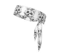 WZYWHJ Sketch Flowers Printed Headbands,Sports Head Tie,Headband for Men and Women,Hair Band for Running Workout Football