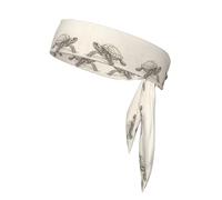 WZYWHJ Sketch of little turtle Printed Headbands,Sports Head Tie, Headband for Men and Women, Hair Band for Running Workout Football