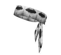 WZYWHJ Sketch Umbrella Printed Headbands,Sports Head Tie,Headband for Men and Women,Hair Band for Running Workout Football