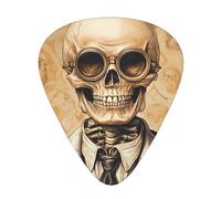 Wzywhj Skull Experiment Doctor Printed Guitar Picks 12 Piece, Easy Grip Uke Picks Hold In One'S Hands, Ukulele, Acoustic Or Electric Electric Guitar