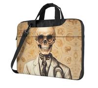 WZYWHJ Skull Experiment Doctor Printing Ultra-thin portable single-shoulder laptop bag 15.6 inch computer accessories soft shockproof for laptops