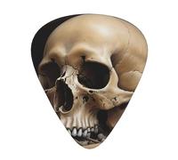 Wzywhj Skull In The Pit Printed Guitar Picks 12 Piece, Easy Grip Uke Picks Hold In One'S Hands, Ukulele, Acoustic Or Electric Electric Guitar
