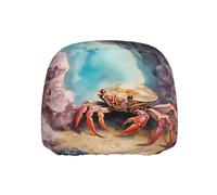 WZYWHJ Small Crab Under The Rocks Printed Seat Head Pillowcase Car Truck General Motors Parts Protective Cover one Pack