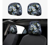 WZYWHJ Small Flowers in The Cracks of Rocks Printed Car Pillowcase 2 Pieces, seat Cover Accessories, Protective Cover Universal