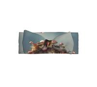 WZYWHJ Small mushrooms on the soil Printed baby bow headbands and elastic soft hair accessories for newborns and girls