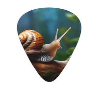 Wzywhj Snail On A Branch Printed Guitar Picks 12 Piece, Easy Grip Uke Picks Hold In One'S Hands, Ukulele, Acoustic Or Electric Electric Guitar