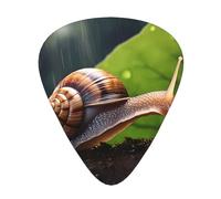 Wzywhj Snail On A Leaf Printed Guitar Picks 12 Piece, Easy Grip Uke Picks Hold In One'S Hands, Ukulele, Acoustic Or Electric Electric Guitar