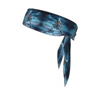 WZYWHJ Snowy Night Christmas Tree Printed Headbands,Sports Head Tie, Headband for Men and Women, Hair Band for Running Workout Football