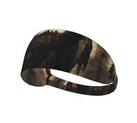 WZYWHJ Soft and Absorbent Headband for Red Basketball Workout - Ideal Hair Accessory for Yoga, Running, and More! The majestic eagle Picture