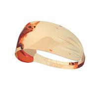 WZYWHJ Soft and Absorbent Headband for Red Basketball Workout - Ideal Hair Accessory for Yoga, Running, and More! Cat Chasing Butterfly Printing