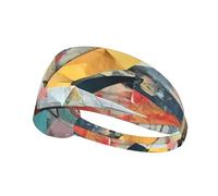 WZYWHJ Soft and Absorbent Headband for Red Basketball Workout - Ideal Hair Accessory for Yoga, Running, and More! Art Origami Prints