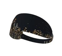 WZYWHJ Soft and Absorbent Headband for Red Basketball Workout - Ideal Hair Accessory for Yoga, Running, and More! Golden Moon Picture