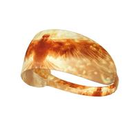 WZYWHJ Soft and Absorbent Headband for Red Basketball Workout - Ideal Hair Accessory for Yoga, Running, and More! Firebird with Wings Spread Pattern