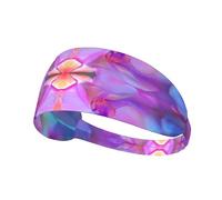 WZYWHJ Soft and Absorbent Headband for Red Basketball Workout - Ideal Hair Accessory for Yoga, Running, and More! Psychedelic Kaleidoscope Picture