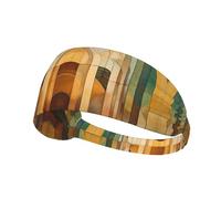 WZYWHJ Soft and Absorbent Headband for Red Basketball Workout - Ideal Hair Accessory for Yoga, Running, and More! The Art of Decoration Pattern